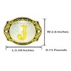 Moranse Golden Western Belt Buckle With Initial Letter A to