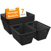 Lifewit Plastic Storage Basket, 7 Pack Stackable Storage Bins for