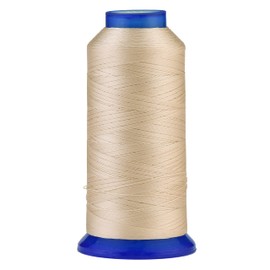 Selric [1500Yards / 30 Colors Available] UV Resistant High Strength Polyester Thread #69 T70 Size 210D/3 for Upholstery, Outdoor Market, Drapery, Beading, Purses, Leather (Beige)