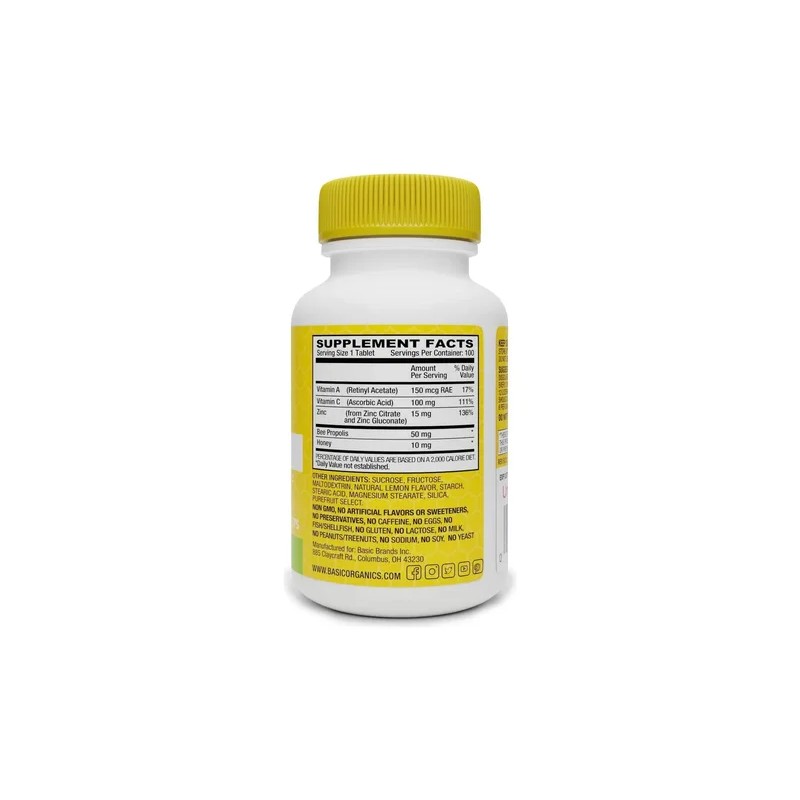 Basic Brands Zinc Limn 100 Uds Pack 2 Con Vitamina
