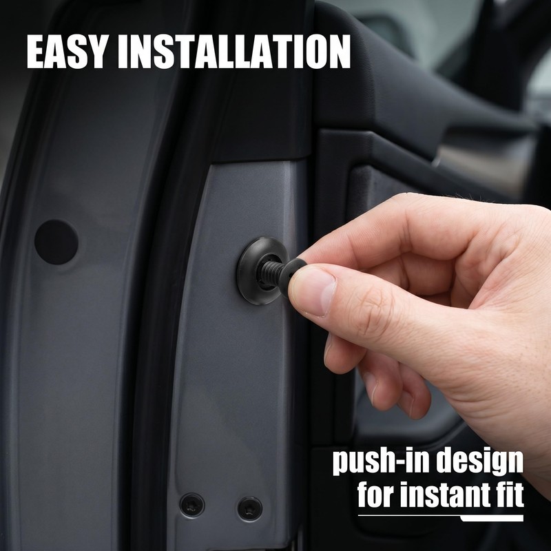 Pack of 100 Nylon Car Mounting Clips, Expansion Rivets and