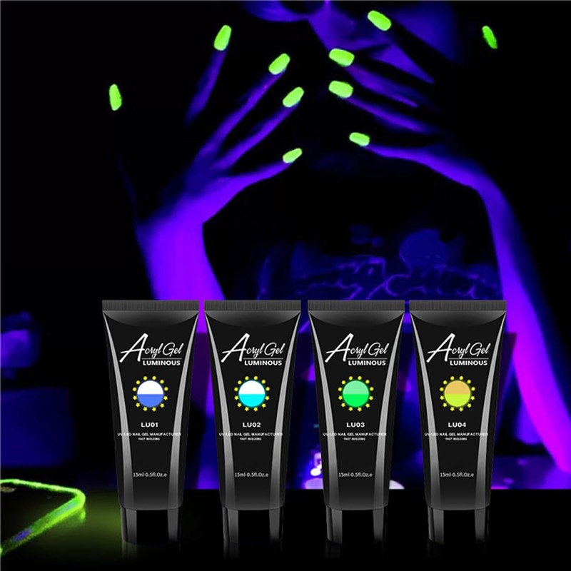 Fokostar Poly Gel Nail Kit Luminous 8 Colors Nail Extension