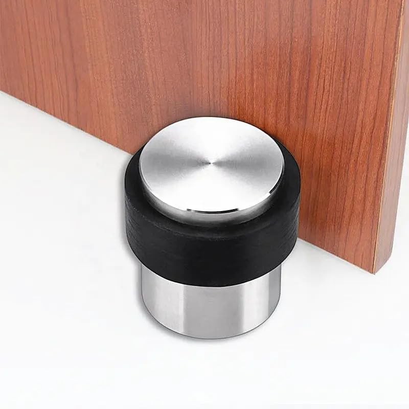 Round Solid Door Stop 30 x 40mm Satin Stainless Steel