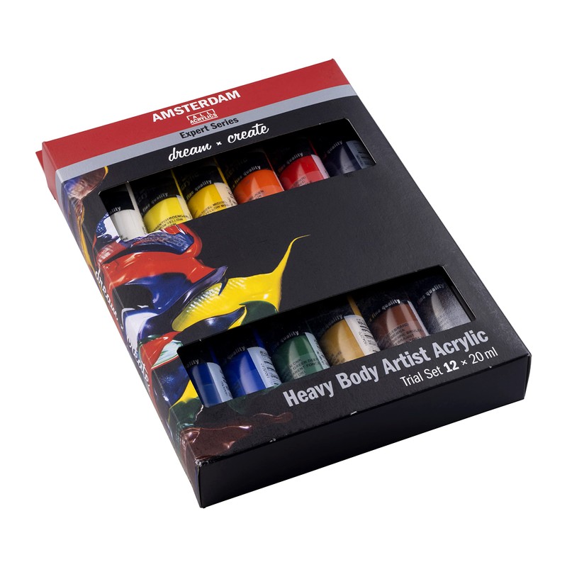 Amsterdam Expert Series Acrylic Paint Set, Sample Set (12 x