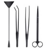 LEONTOOL Werkzeugset für Aquarien, 4 Stück, Rostschutz, Wasserpflanzen, Aquascaping-Werkzeug, Edelstahl,