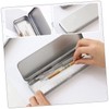 NUOLUX 3pcs Cosmetic Tin Hinges Simple For School Portable Silver