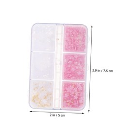 OATIPHO 1Set Flower Nail Art Charms Compartment Box of Assorted Decoratives for DIY Nail Designs Elegant and Fashionable Nail Supply for Creative Nail Art