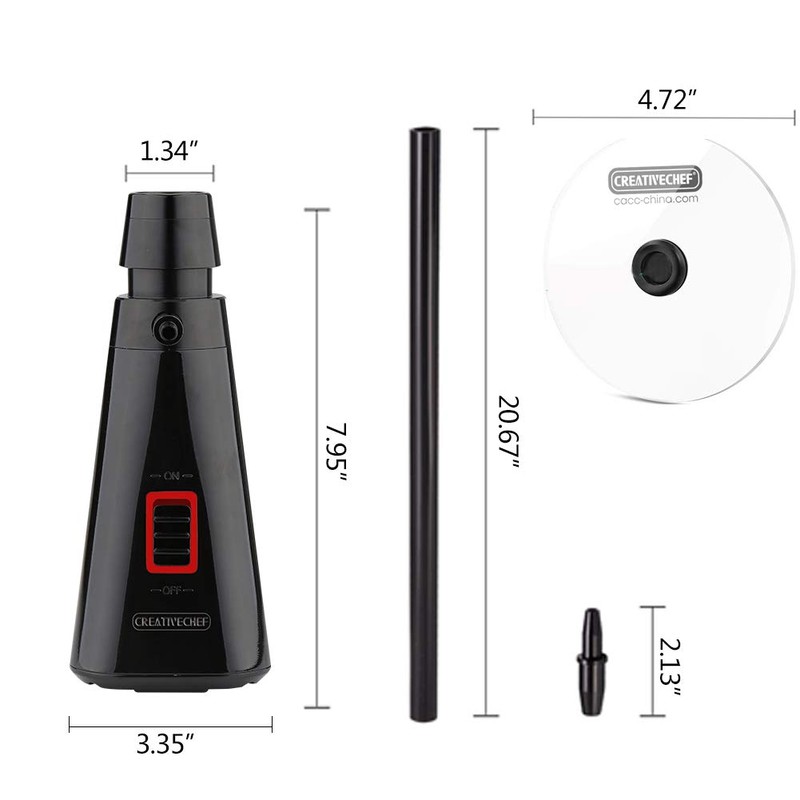 CREATIVECHEF Smoking Gun Drink Cocktail Handheld Smoker Includes Smoke Cover