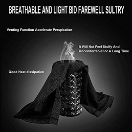 Boolavard Neck Gaiter Face Scarf Mask Dust Sun Protection Cool Lightweight Windproof Breathable Fishing Hiking Running Cycling, black