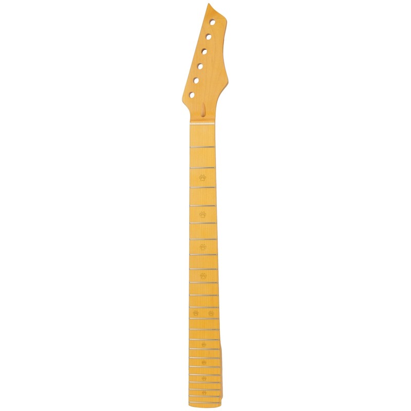 Electric Guitar Neck Yellow Maple Wood 22 Frets Musical Instrument