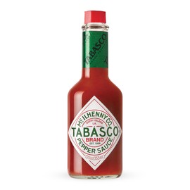 TABASCO Brand Original Red Pepper Hot Sauce, Medium Heat, Glass Bottle, Classic & Versatile Flavor, Three Simple Ingredients, Great for Dips, Tacos, Eggs, Pizza, Oysters & More, 12 Fl Oz (Pack of 1)