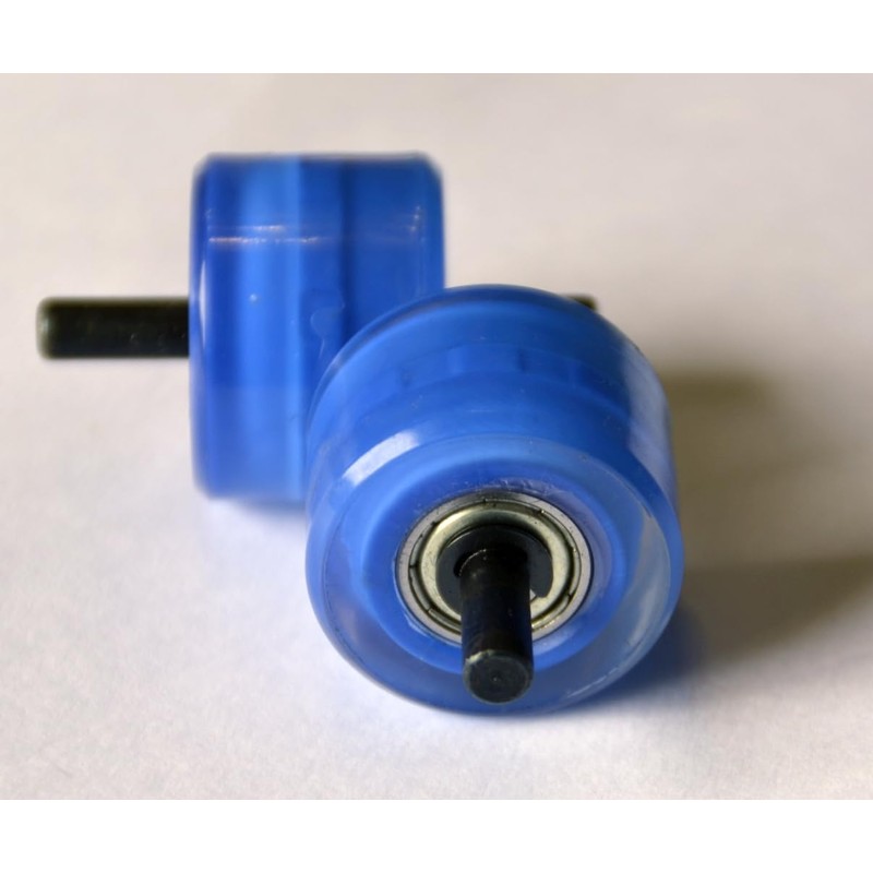 Rear Replacement Wheels for Trainers with Automatic Wheels. 2 Blue