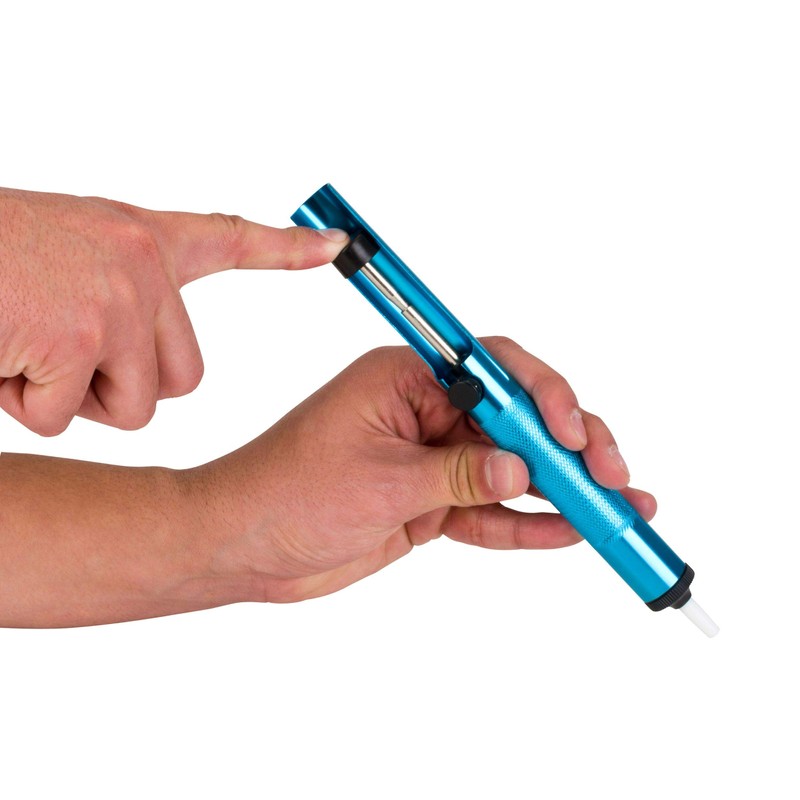 Desoldering Vacuum Pump, Aluminum, Teflon Tip