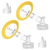 PumpMom-us 17mm Flanges Compatible with Spectra S2 S1 9 Plus