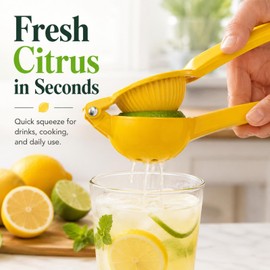 Lemon Squeezer, Manual Aluminum Alloy Citrus Juicer for Lemons & Limes