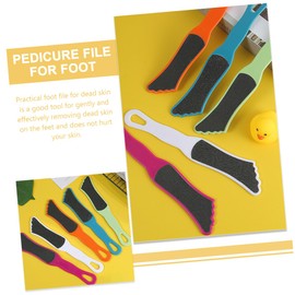 Baluue Double Sided Foot File 5 Pcs Pedicure Tool for Calluses Remover Dual Sided Foot Files for Home Use Random Color