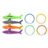 POFET 8pcs Pool Game Set, Diving Torpedo Shark Shaped Game