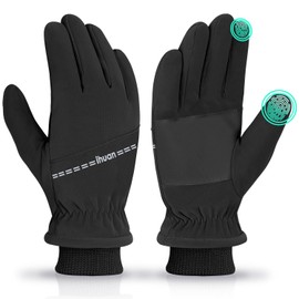 ihuan Winter Waterproof Gloves Snow Ski for Women Men,Cold Weather Warm Thermal Touchscreen for Running Cycling