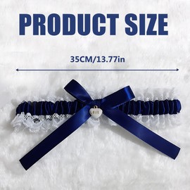 Blue White Garter for Wedding, Bridal Gift, Wedding Garters, Wedding Garter, White Bridal Garter, Garters, Wedding Garter for Wedding Bridal Accessories, Women