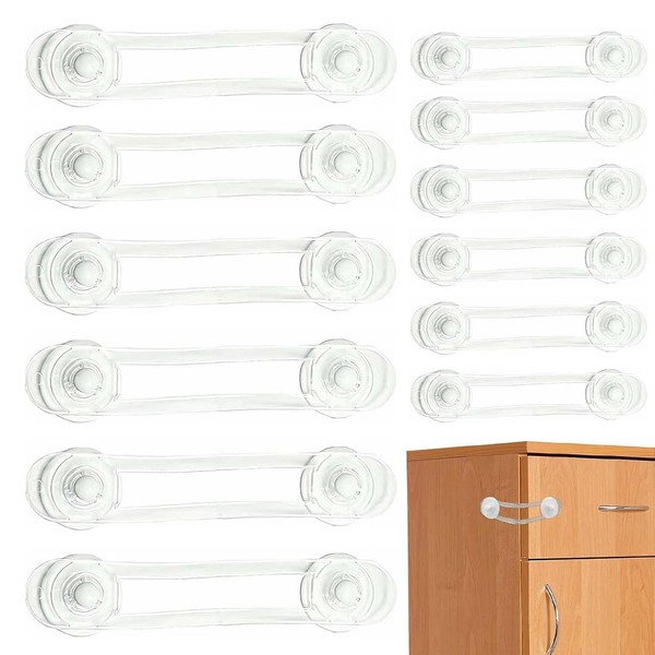 AUEFUDQ Pack of 12 Child Safety Cabinet, Drawer Lock, Cabinet