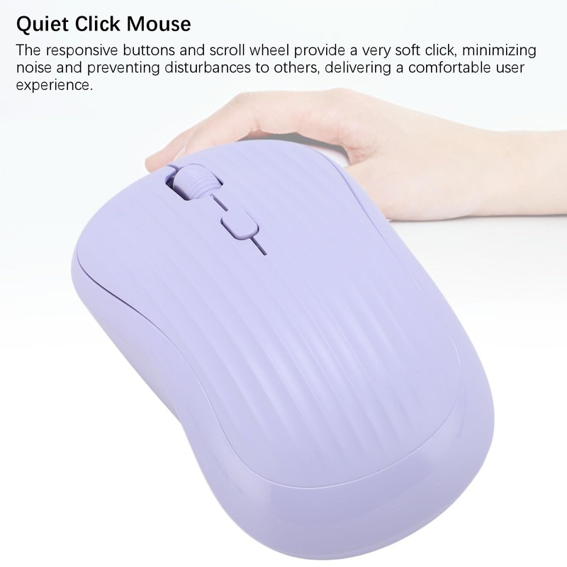 Wireless Bluetooth Mouse, 2.4 GHz Cordless Dual Mode Computer Mice