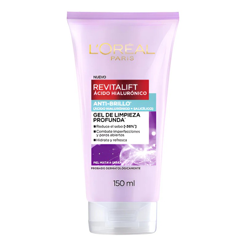 Gel Limpieza Revitalift Ácido Hialurónico Oil Control 150ml Mixta A