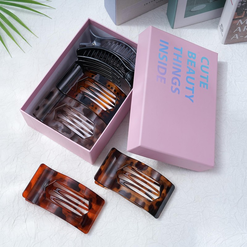 Mesovor Pack of 6 Flat Hair Clips for Women and