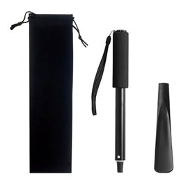 Schuhlöffel, lang, ausziehbar, 34 – 85 cm, verstellbarer Griff aus Metall und Kunststoff, ergonomischer Griff, rutschfest, langer einziehbarer Griff, für Senioren, Menschen mit eingeschränkter