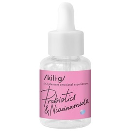 KILIG PROBIOTICS Gesichtsserum mit Niacinamid für Mischhaut und fettige Haut | Hautberuhigendes straffendes Serum, nährendes Antioxidans zur Bekämpfung von Akne | Für empfindliche Haut geeignet | 30ml