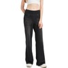 Women's High Waisted Flare Jeans Tummy Control Stretchy Wide Leg