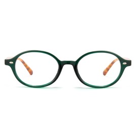 Cyxus Blue Light Filter Glasses Without Prescription Men Women Fashion Computer Protective Glasses Screen Glasses Gaming Glasses 8162, Leopard Print & Green