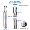 TISUR Small Titanium Pill Case, Keychain Pill Holder Travel Pill