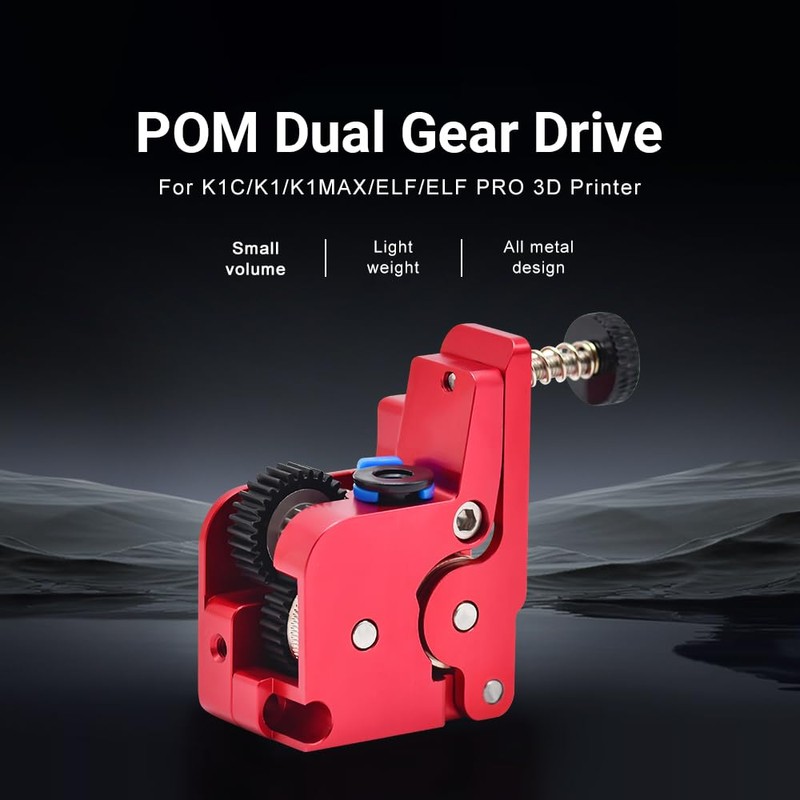 Upgraded K1 Extruder Full Metal 1.75mm Filament No Motor Extrusion
