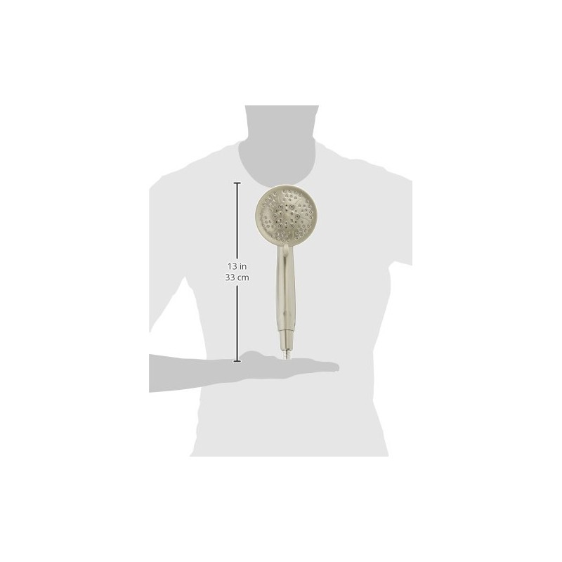 Moen 26015SRN Caldwell 4.25-Inch Five-Function Handheld Shower with Bracket and
