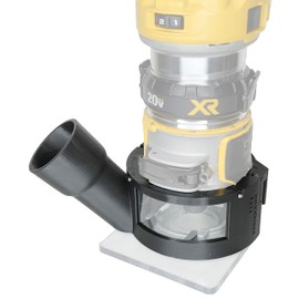 DigitalContrast Hose Adapter, Fits DeWalt DCW600 Cordless Router, Large Window (Fits Festool 27 & 36mm)
