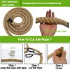 Twisted Manila Rope 1-1/2 Inch x 50 Feet, Nature Jute