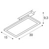 SLV 1 Phase System Light Panel Track / Spotlight, LED
