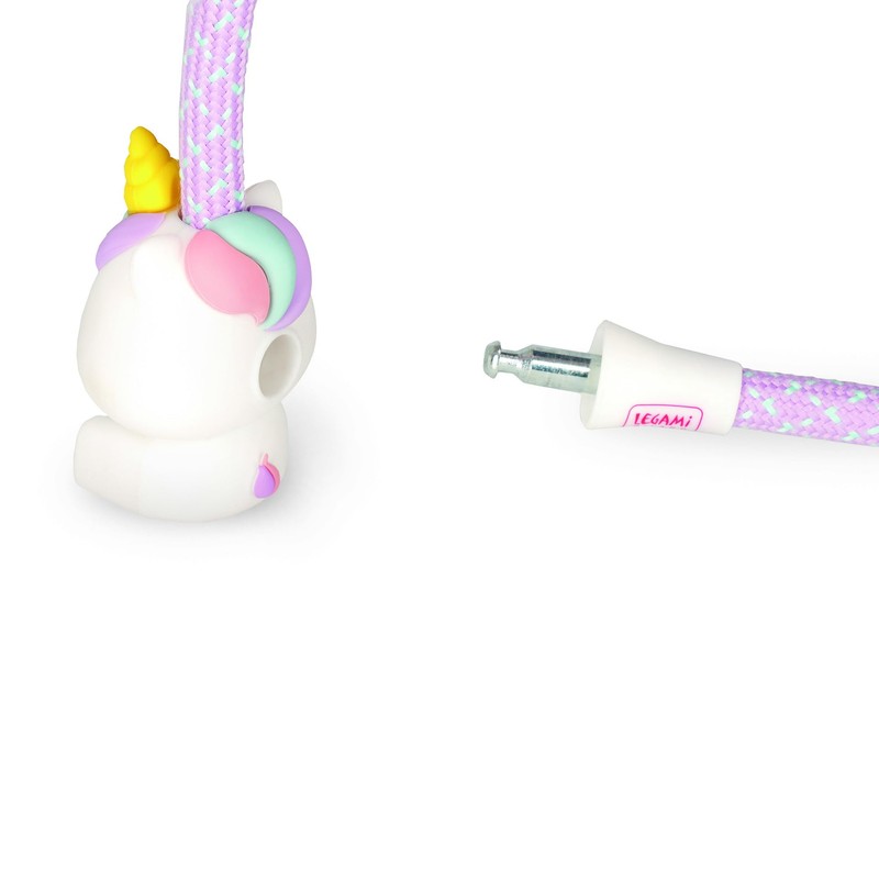 Legami - Bicycle lock, bicycle lock with key, unicorn motif,