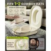 BRANTMAKER Cowboy Hat Box, Cowboy Hat Case for Travel, Crush