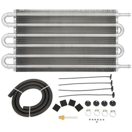 SCITOO 02EGZ1006ASL Fit For 6 Row Remote Transmission Oil Cooler Radiator Converter Kit 1992-1995 1999 for Acura for Integra 1.8L 1995-1997 for Acura for TL 2.5L 1996-1998 for Acura for TL 3.2L