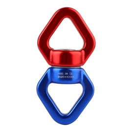 Air Yoga Swing Connector 360 Degrees Universal Rotating Rings Magnalium CarabinerRed and Blue