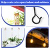 saerryor 50 Pack Q-Hanger Hooks with Safety Buckle,Screw Hooks Includes