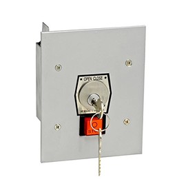 MMTC 1KFS Nema 1 Interior Tamperproof Open-Close Key Switch With Stop Button Flush Mount