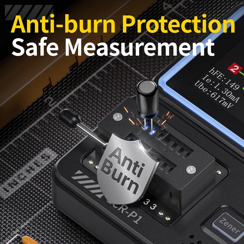 Jadeshay Transistor Tester Multifunctional, Component Tester ESR Meter for LCR