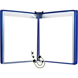 Carpeta de documentos, Carpeta,Carpeta de comparti Carpeta de pared con pantalla A4, A4 [8,26 pulgadas  11,69 pulgadas] 10 bolsillos, adjunta al...   