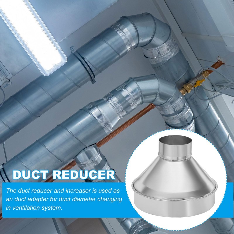PATIKIL 8 Inch to 3 Inch Round Duct Reducer Increaser