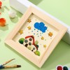 Toddmomy 8 Pcs DIY Wood Picture Frame Unfinished Wood Photo