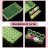 Mr. Pen- Bead Storage Containers, 28 Grids, 2 Pack, Transparent