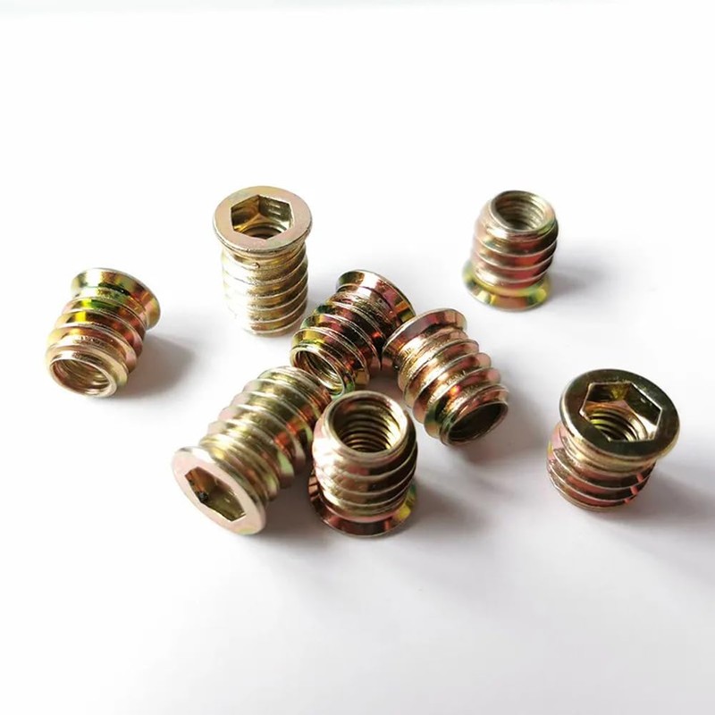 UtySty 10 Set M10 Threaded Inserts Nut with M8 Screw