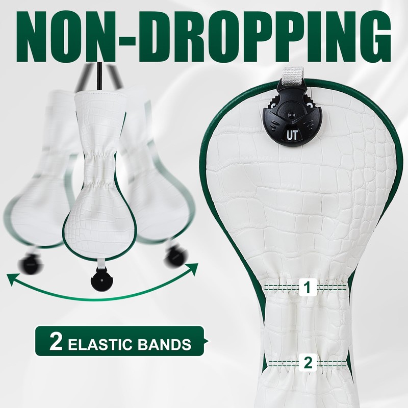 LZFAN Golf Club Head Cover Par Driver Headcover Fairway Wood